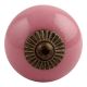 Pink Round Antique Fitting Ceramic Dresser Knob
